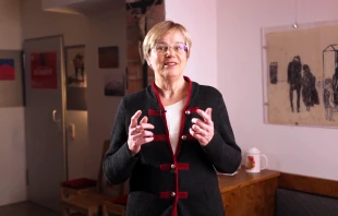 Caritas-Präsidentin Eva Maria Welskop-Deffaa / Screenshot von YouTube