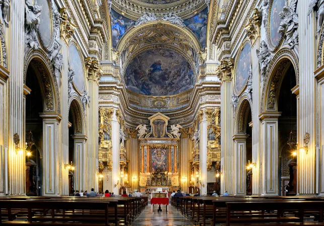 Blick ins Kirchenschiff der "Chiesa Nuova", Santa Maria in Vallicella