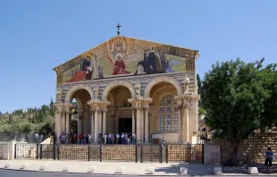 Die Kirche aller Nationen – auch bekannt als Todesangstbasilika, Basilica Agoniae Domini – im Garten Gethsemane am Ölberg. / Berthold Werner / Wikimedia (CC0) 