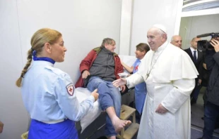 Papst Franziskus beim Klinikbesuch am 15. November 2019 / Vatican Media