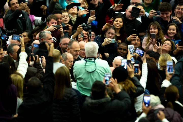Papst Franziskus bei der Generalaudienz am 20. Februar 2019