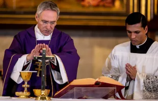 Erzbischof Georg Gänswein zelebriert die heilige Messe zum Jahresgedenken an Mutter Angelica am 27. März 2019 / Daniel Ibanez / CNA Deutsch