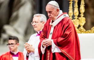 Papst Franziskus am 29. Juni 2019, dem Hochfest Peter und Paul im Petersdom. / Daniel Ibanez / CNA Deutsch
