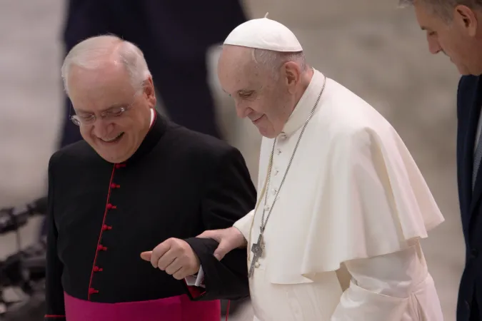 Papst Franziskus bei der Generalaudienz am 4. August 2021.