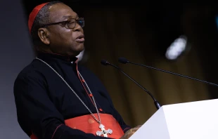 Der nigerianische Kardinal John Onaiyekan spricht auf dem Internationalen Eucharistischen Kongress in Budapest, Ungarn, 9. September 2021. / Daniel Ibáñez / CNA Deutsch 