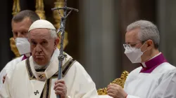 Papst Franziskus bei der Feier der Christmesse am 14. April 2022. / CNA Deutsch / Daniel Ibanez