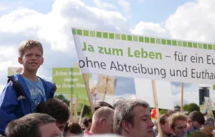 Teilnehmer am Marsch für das Leben in Berlin am 17. September 2017. / Bistum Regensburg / Tobias Günther