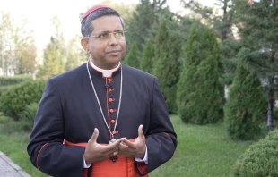 Kardinal George Jacob Koovakad im EWTN-Interview während des 8. Kongresses der Führer der Welt- und traditionellen Religionen. / Vladimir Czerny / EWTN