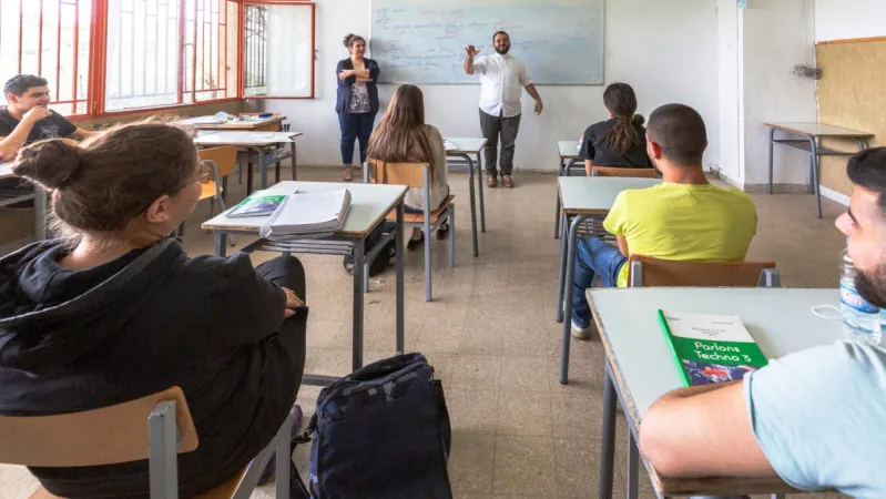 Schulklasse im „Foyer de la Providence“ in Sidon