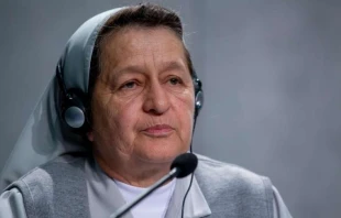 Schwester Alba Teresa Cediel Castillo im Pressesaal des Vatikans am 7. Oktober 2019 / Daniel Ibanez / CNA Deutsch