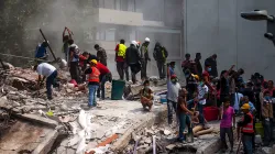 Bergungsarbeiten nach dem Erdbeben in Mexiko am 21. September 2017. / Cáritas Mexicana