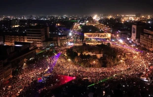 Demonstranten auf dem "Platz der Befreiung" in der irakischen Hauptstadt. / Xequals / Wikimedia (CC BY-SA 3.0) 