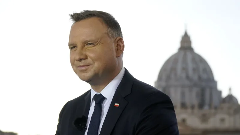 Polens Präsident Andrzej Duda im EWTN-Interview mit Alan Holdren am 25. September 2020.