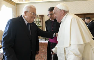 Papst Franziskus mit Mahmud Abbas / Vatican Media