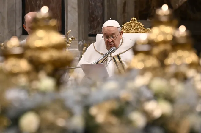 Christmette mit Papst Franziskus im Petersdom am 24. Dezember 2023