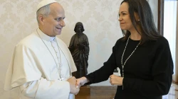 Papst Leo XIV. mit María Corina Machado / Vatican Media