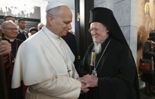 Papst Leo XIV. und der orthodoxe Patriarch Bartholomaios I. / Vatican Media