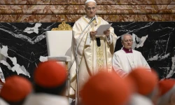 Papst Leo mit Kardinälen / Vatican Media