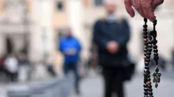 Ein Protest gegen sexuellen Missbrauch am 19. Februar 2019 auf dem Petersplatz. / Tiziana Fabi/AFP/Getty Images.