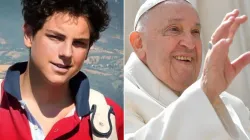Carlo Acutis und Papst Franziskus / carloacutis.com/ Vatican Media