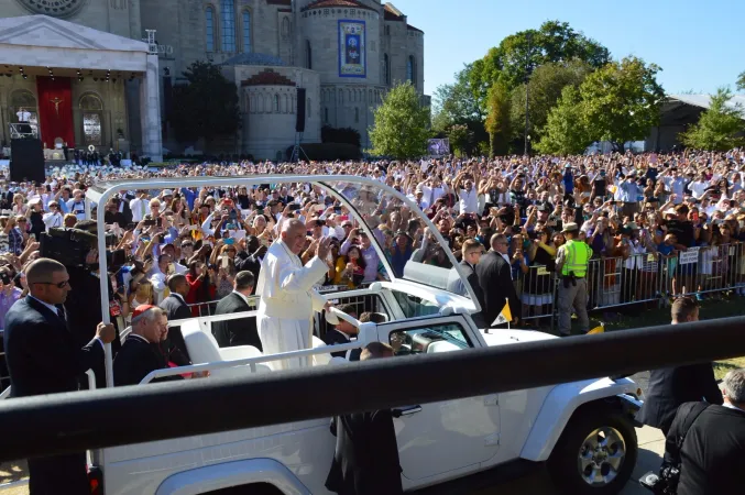 Begeister Empfang: Papst Franziskus bei der Heiligsprechung von Junipero Serra in Washington