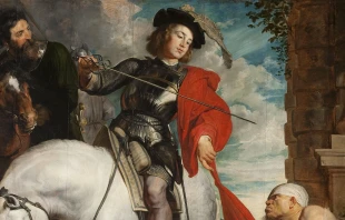 Der heilige Martin teilt seinen Mantel von Anthony van Dyck, um 1618 / Gemeinfrei