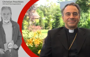 Christian Peschken (EWTN) im Gespräch mit Erzbischof Ettore Balestrero, dem Ständigen Vertreter des Heiligen Stuhls bei der UN in Genf / 