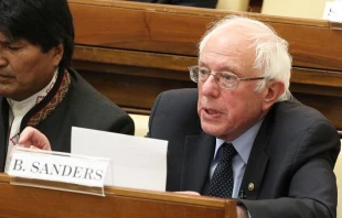 Bernie Sanders bei der Konferenz am 15. April 2016.  / CNA/Daniel Ibanez
