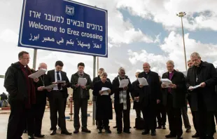 Bischöfe der Holy Land Coordination im Gebet bei einer der bisherigen Reisen / The Catholic Church For England and Wales