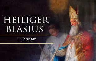 Einer der 14 Nothelfer: Der heilige Blasius wird bei Halsleiden um Füersprache angerufen. / CNA