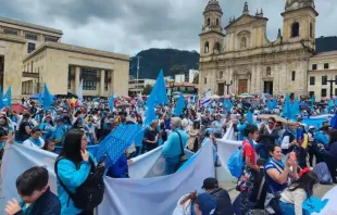 Teilnehmer am Marsch fürs Leben in Bogotá, der Hauptstadt Kolumbiens, am 4. Mai 2023 / Eduardo Berdejo/ACI Prensa