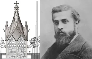 Skizze der Kapelle Unserer Lieben Frau von den Engeln in Rancagua, Chile.  / Gaudí Corporation of Triana Chile // Antonio Gaudí. Mit freundlicher Genehmigung: Verein für die Seligsprechung von Antoni Gaudí