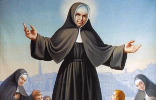 Die heilige Maria Katharina Kasper in einer Darstellung zur Heiligsprechung / Alexey Gotovskiy / CNA Deutsch