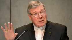 Kardinal George Pell spricht bei einer Presse-Konferenz im Vatikan am 9. Juli 2014.
 / CNA/Daniel Ibanez