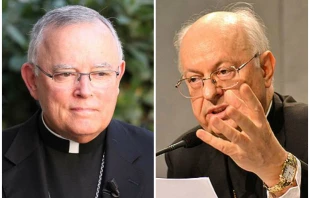 Erzbischof Charles Chaput (links) und Kardinal Lorenzo Baldisseri / Joaquin Piero Perez / Daniel Ibanez (beide CNA Deutsch)