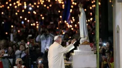 Papst Franziskus im Heiligtum Unserer Lieben Frau von Fatima in Portugal am 12. Mai 2017.  / Agentur LUSA