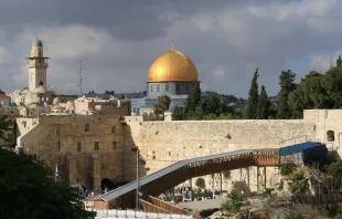 Felsendom und Klagemauer in Jerusalem: Aufnahme vom 24. Mai 2016. / CNA/Kate Veik