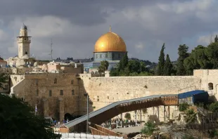 Felsendom und Klagemauer in Jerusalem: Aufnahme vom 24. Mai 2016.
 / CNA / Kate Veik