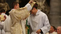 Petersdom in Rom, 29. September 2016: Feier der Weihe zum Diakon angehender Priester des "Pontifical North American College". / CNA/Daniel Ibanez