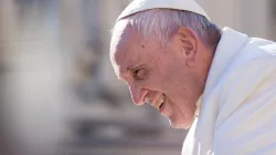 Papst Franziskus bei der Generalaudienz am 24. Januar 2018 / CNA / Daniel Ibanez