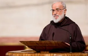 Der Prediger des Papstes, Pater Raniero Cantalamessa, im Petersdom am Karfreitag, 30. März 2018.  / Daniel Ibanez / CNA Deutsch 