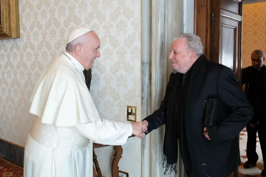 Papst Franziskus mit Kiko Argüello am 19. April 2018 / Vatican Media