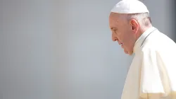 Papst Franziskus bei der Generalaudienz am 20. Juni 2018 / Daniel Ibanez / CNA Deutsch