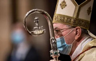 Kardinal Pietro Parolin in der Basilika Sant'Eugenio am 5. September 2020 in Rom / Daniel Ibanez / CNA Deutsch 