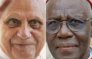 Papst emeritus Benedikt XVI. und Kardinal Robert Sarah / Giulio Napolitano / Shutterstock // Paul Badde / EWTN.TV 