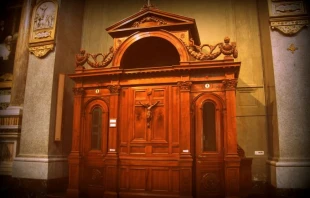 Ein Beichtstuhl / Romana Klee via Flickr (CC BY-SA 2.0)