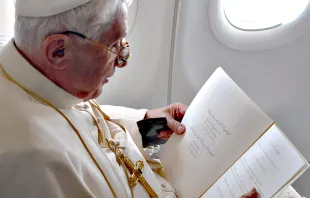 Der fliegende Papst / Buchumschlag (Ausschnitt)