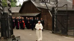 Historisches Gedenken: Benedikt in Auschwitz. / © Giancarlo Guiliani/CPP 