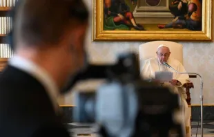 "Digitale Generalaudienz": Die Übertragung der Ansprache des Papstes aus dem Vatikan. / Vatican Media