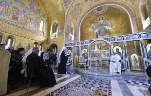 Papst Franziskus in der Kirche Santa Sofia im Januar 2018 / Vatican Media